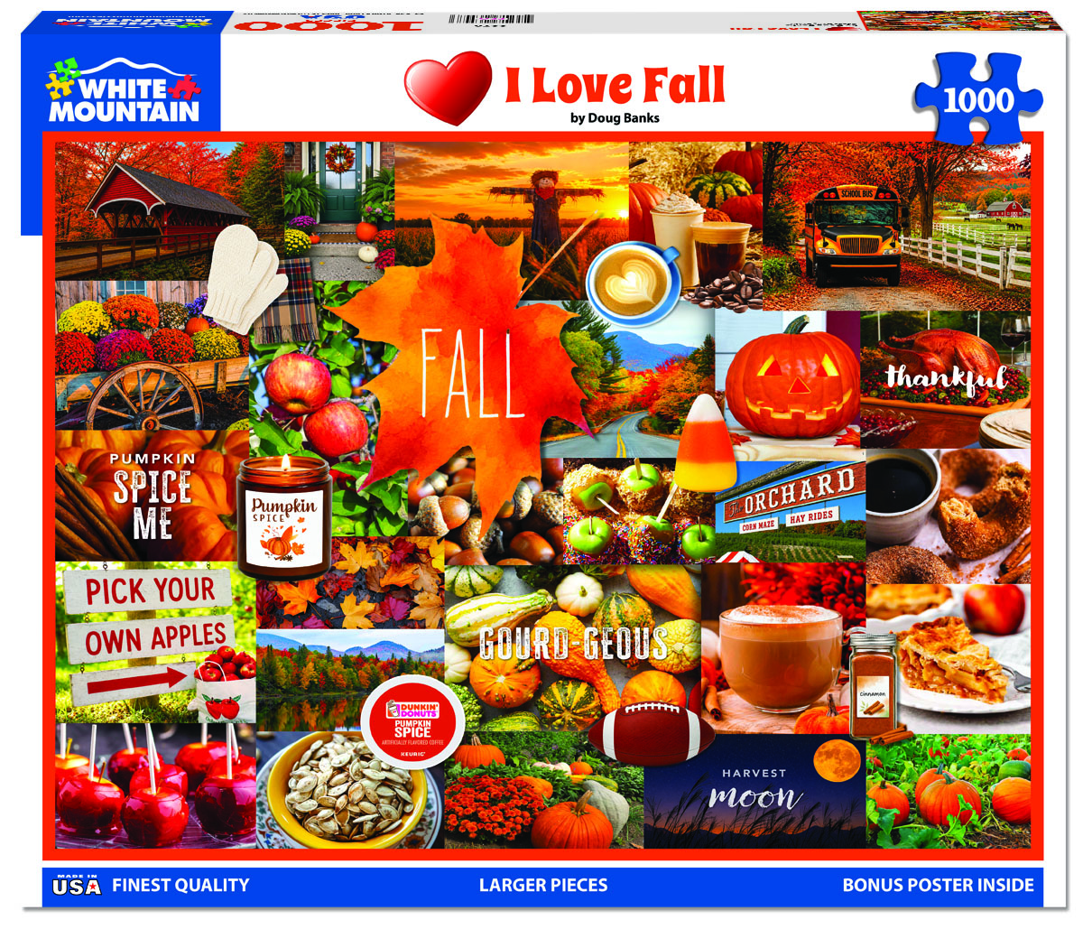 I Love Fall by White Mountain Puzzles